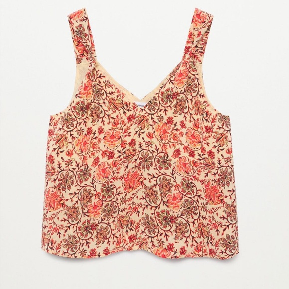 NWOT— tank with built in light breast support-Mango - Picture 3 of 7